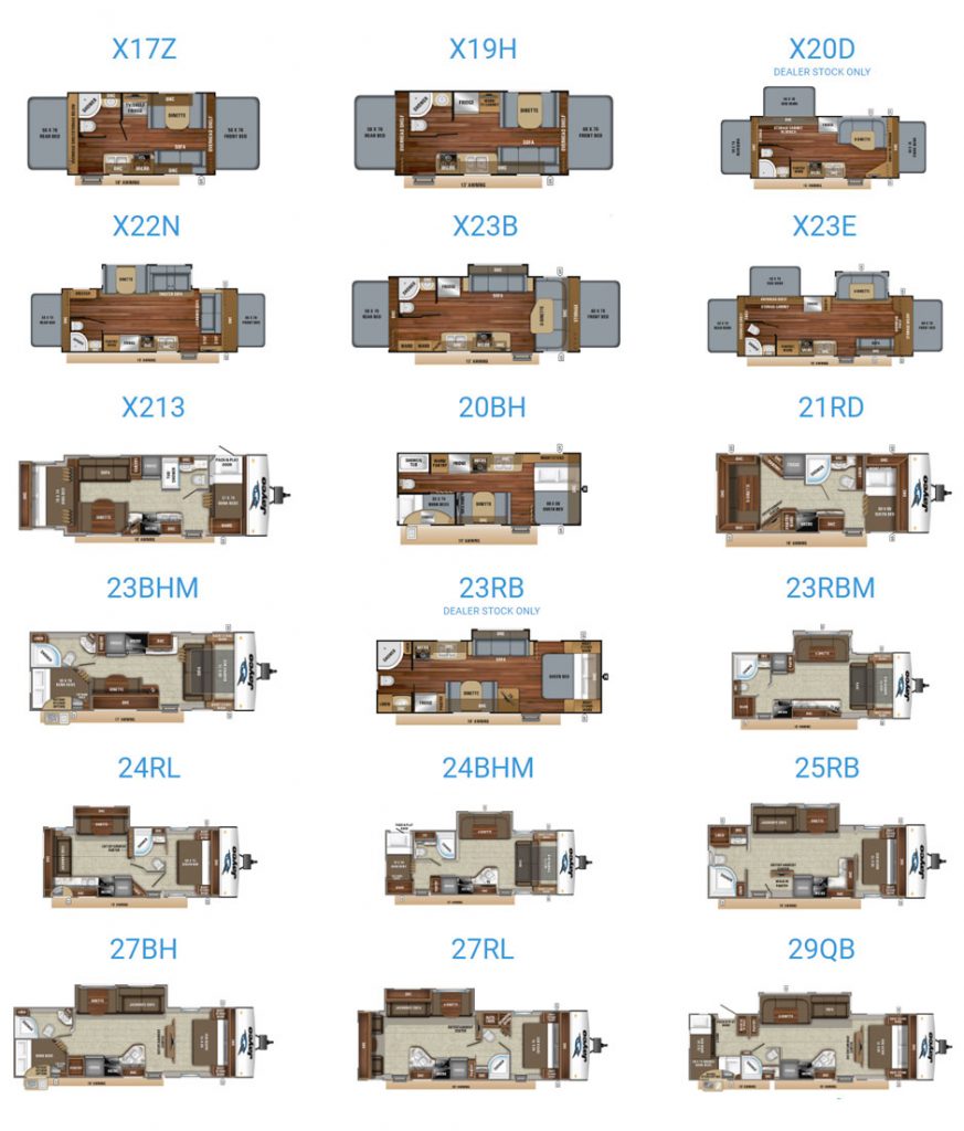 2019 Jayco Jay Feather floorplans