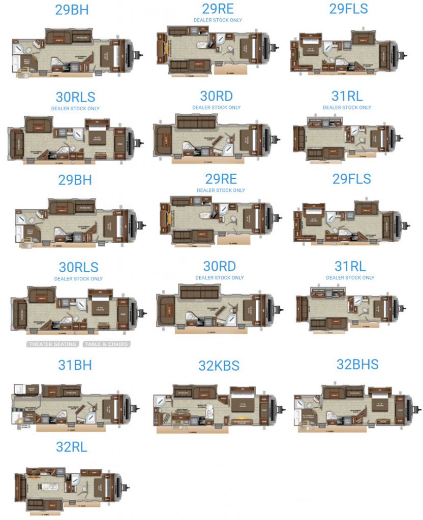 white hawk travel trailer floorplans