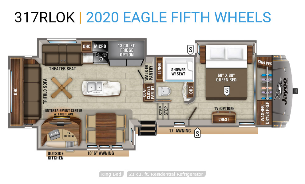 jayco eagle floorplan 317rlok